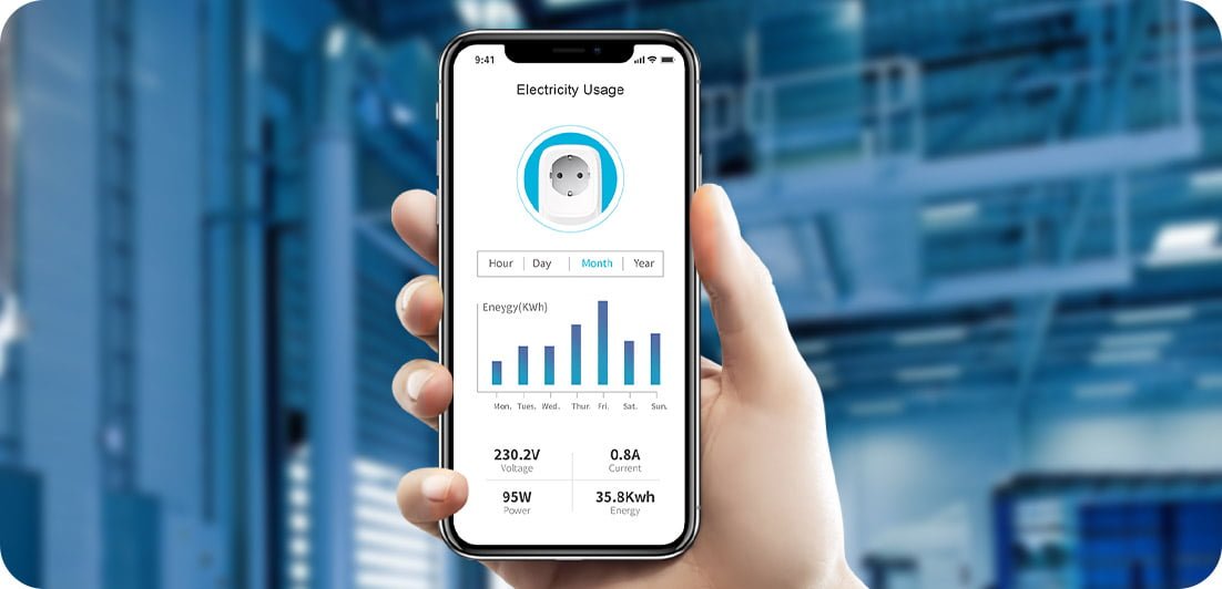 Supervisión del consumo de energía en tiempo real del enchufe del medidor LW005-MP