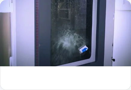 Swing pipe rain test box of MOKO